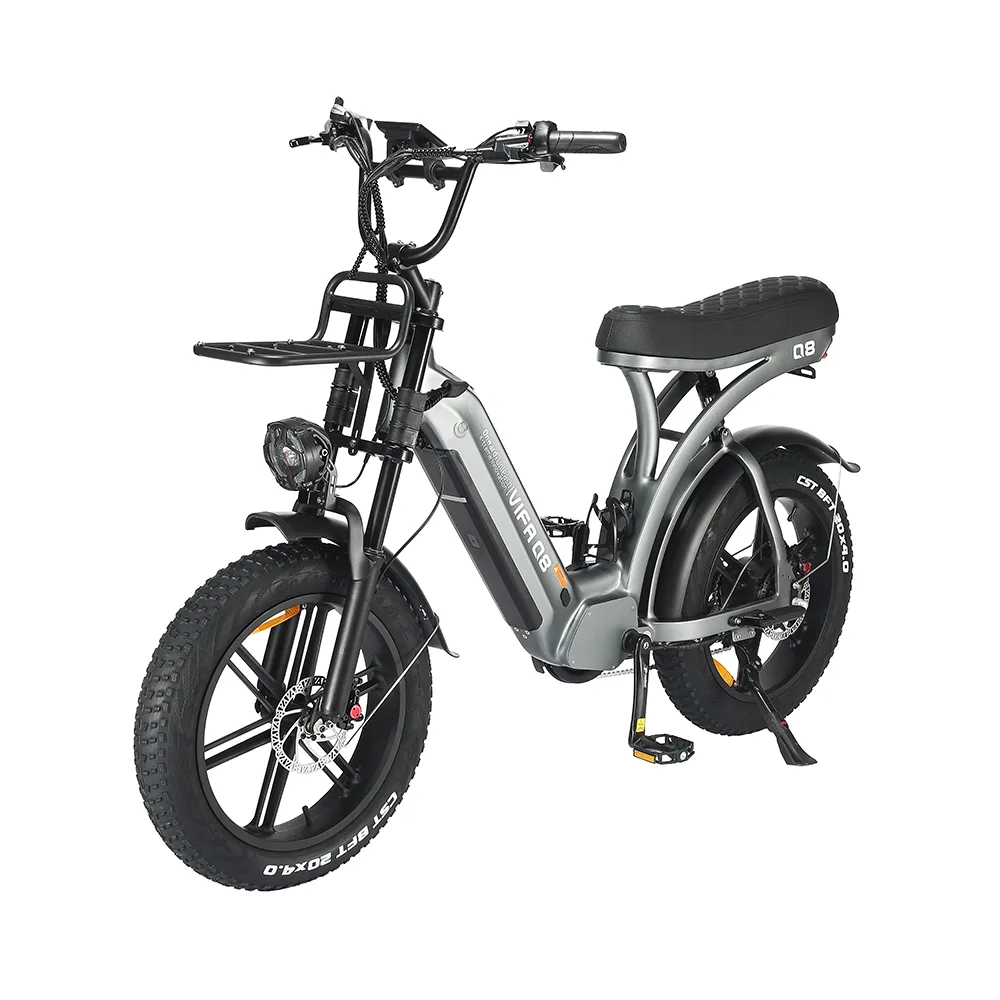 Ouxi Q8 2.0 E-bike nu inclusief gratis voorrekje - voetsteuntjes - bekerhouder en alarm!