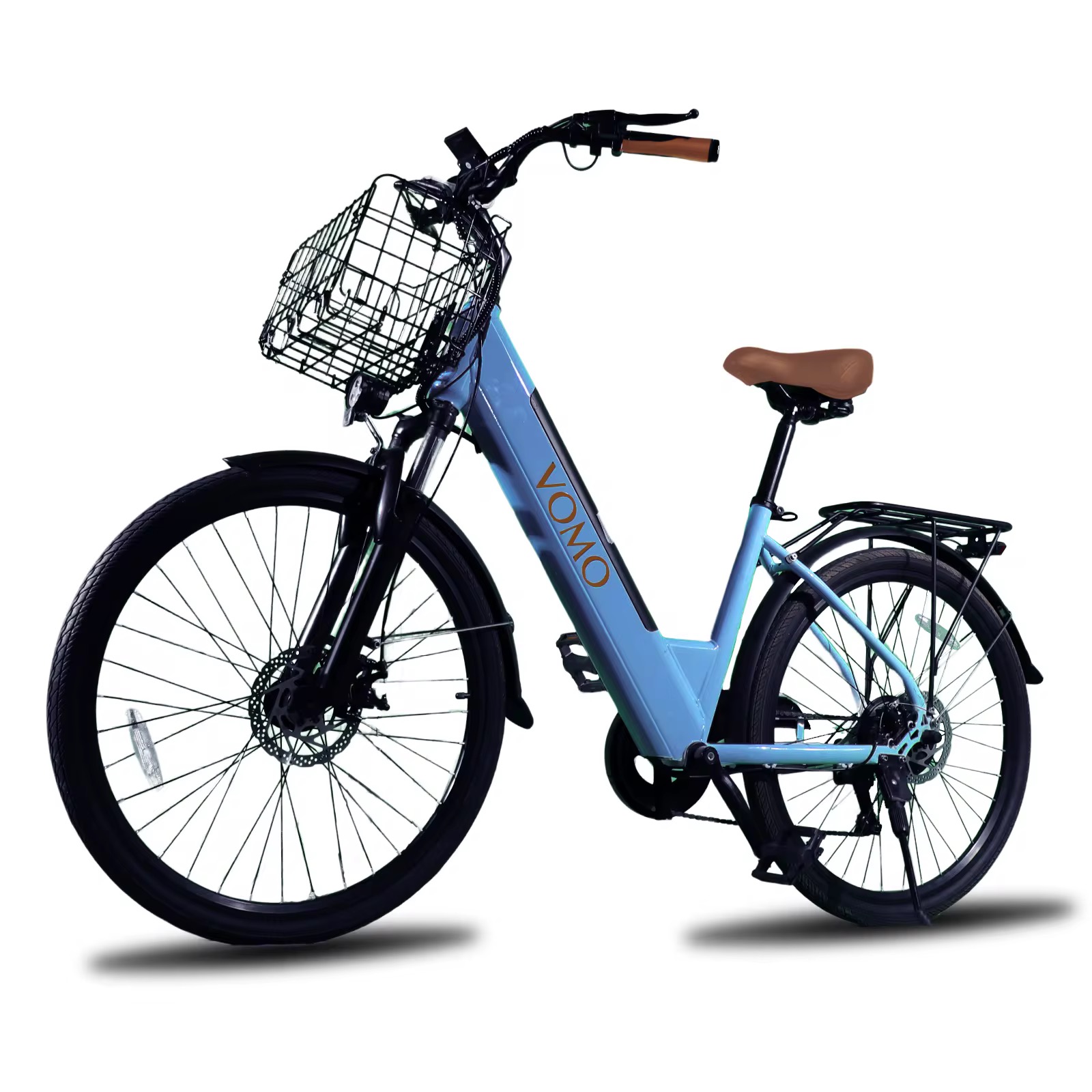Vomo CS20 2025 edition stads elektrische fiets inclusief gratis voor mandje en slot en telefoonhouder en legale gashendel tot 6 km/u