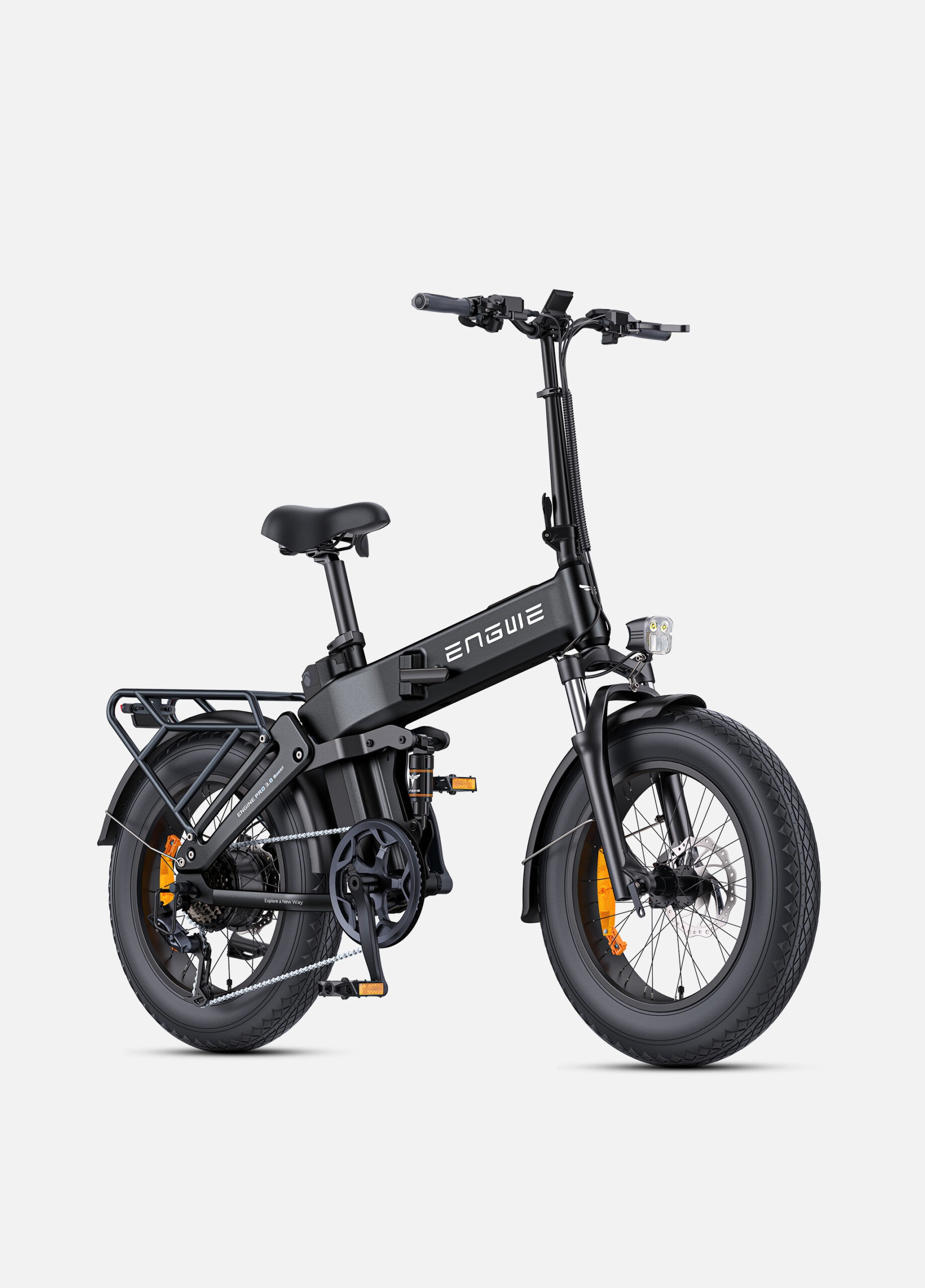 Engine Pro 3.0 Boost 2025 edition opvouwbaar fatbike, inclusief snelle oplader 8A binnen 2 uur volledig opgeladen en slimmer anti diefstalsysteem