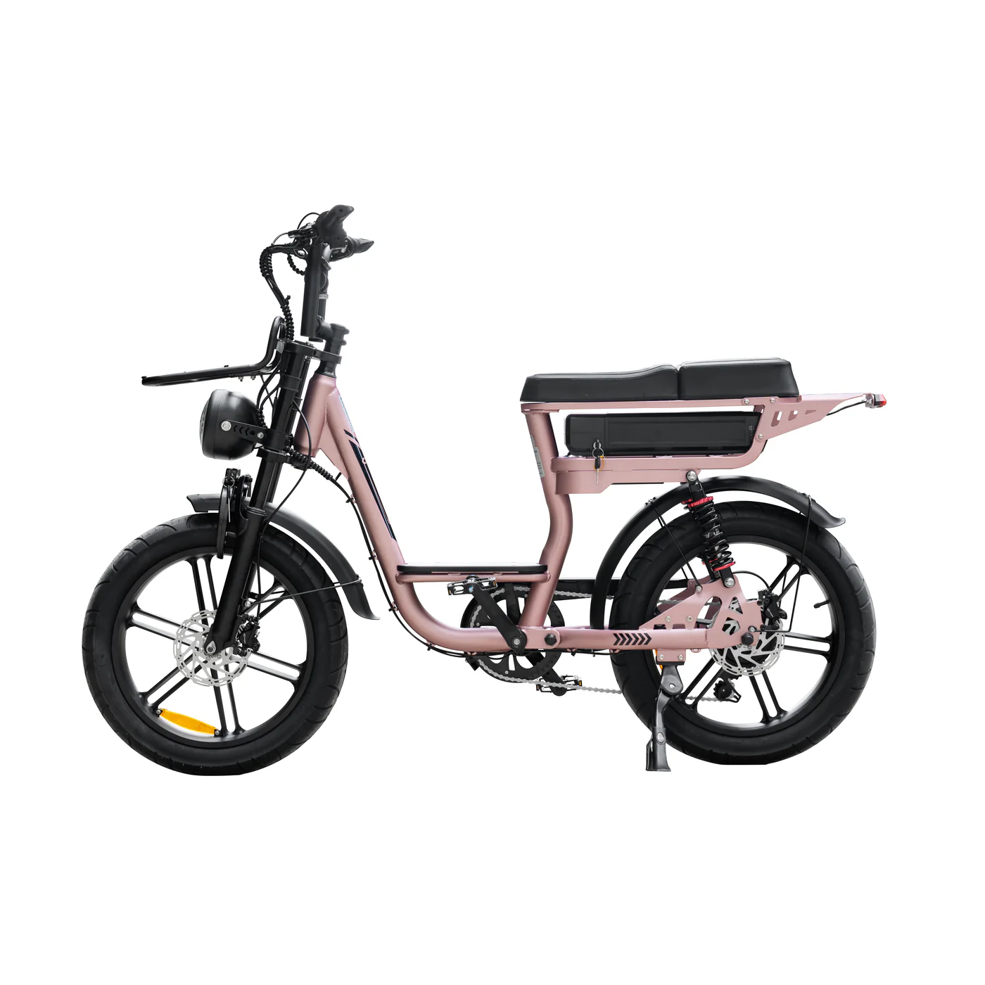 V20 Comfort 2026 edition dames fatbike nu inclusief gratis achterzitje en wielslot! - Afbeelding 4