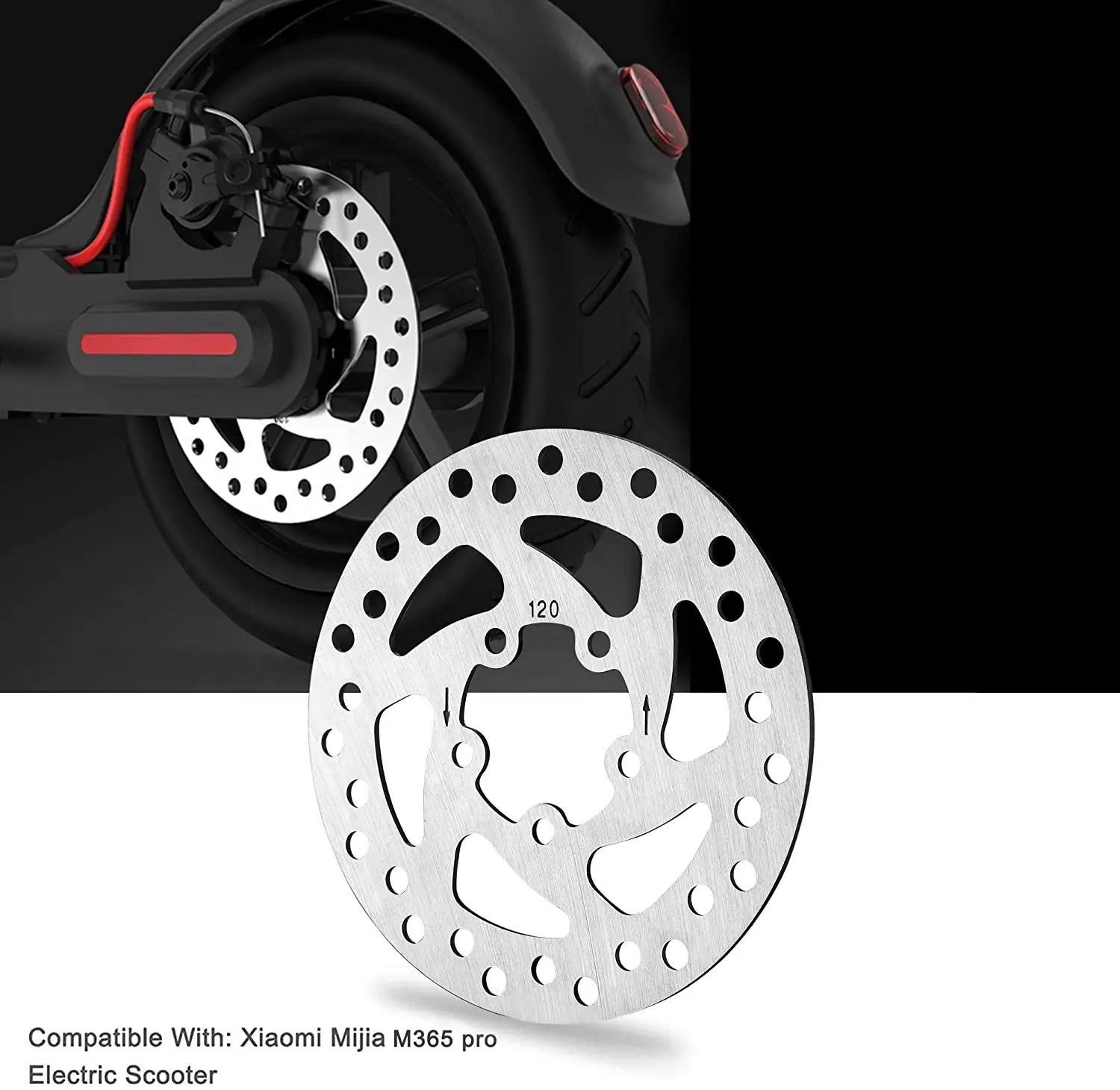 Roestvrijstalen remschijven elektrische step J02 pro