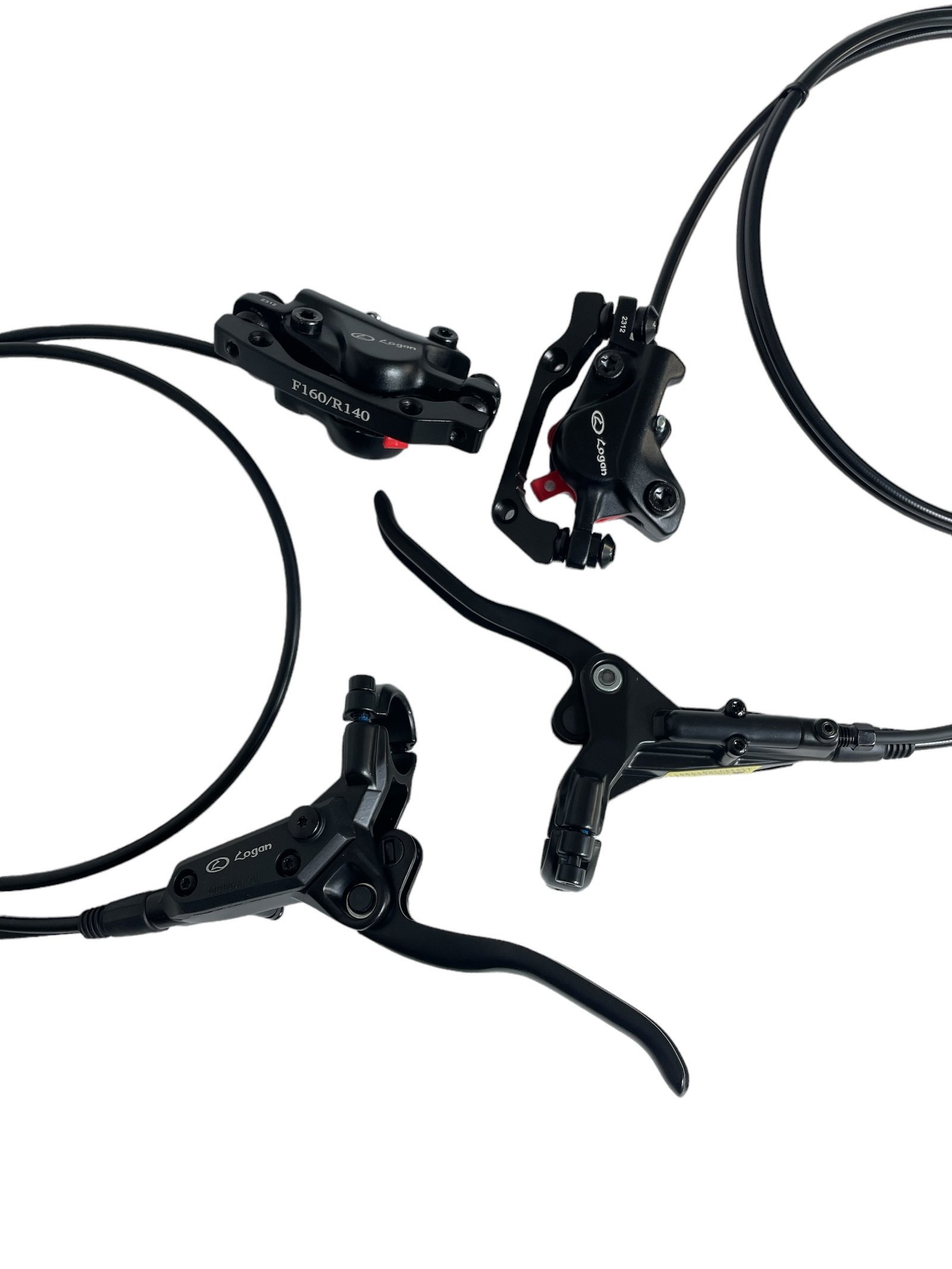 Hydraulische Remmenset Fatbike QmWheel V20 L+R Compleet Logan